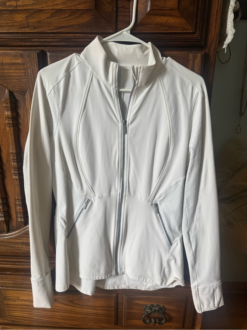 Lululemon Women's White Zip Front Jacket